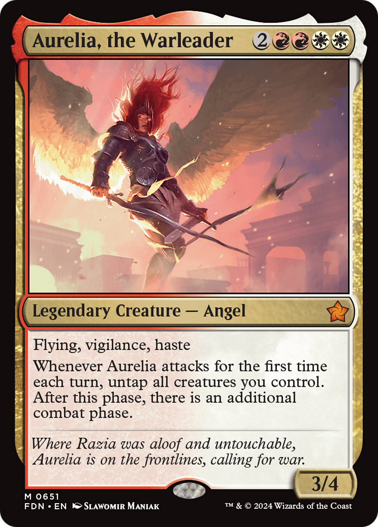 Aurelia, the Warleader [Foundations] | Mindsight Gaming