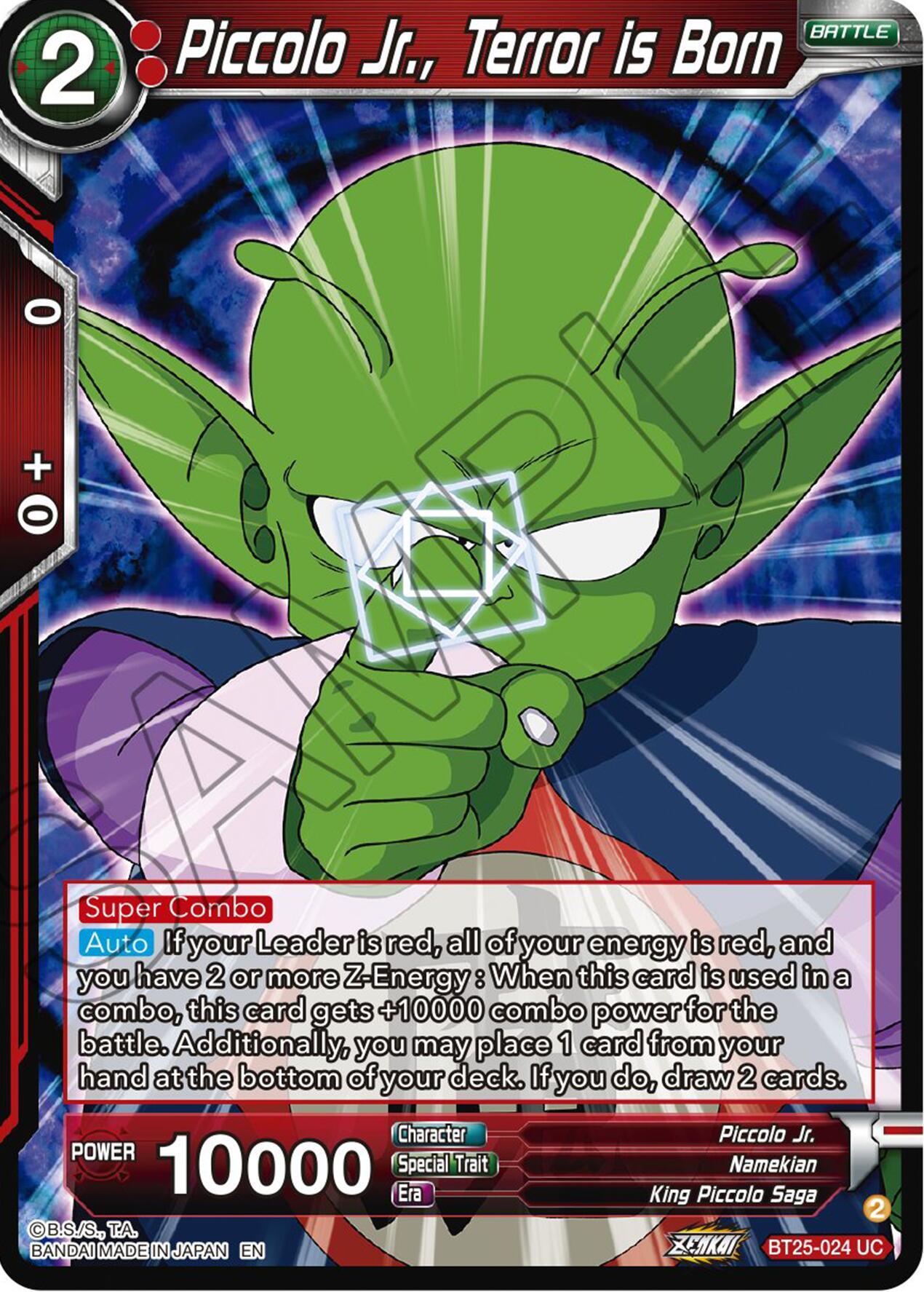 Piccolo Jr., Terror is Born (BT25-024) [Legend of the Dragon Balls] | Mindsight Gaming