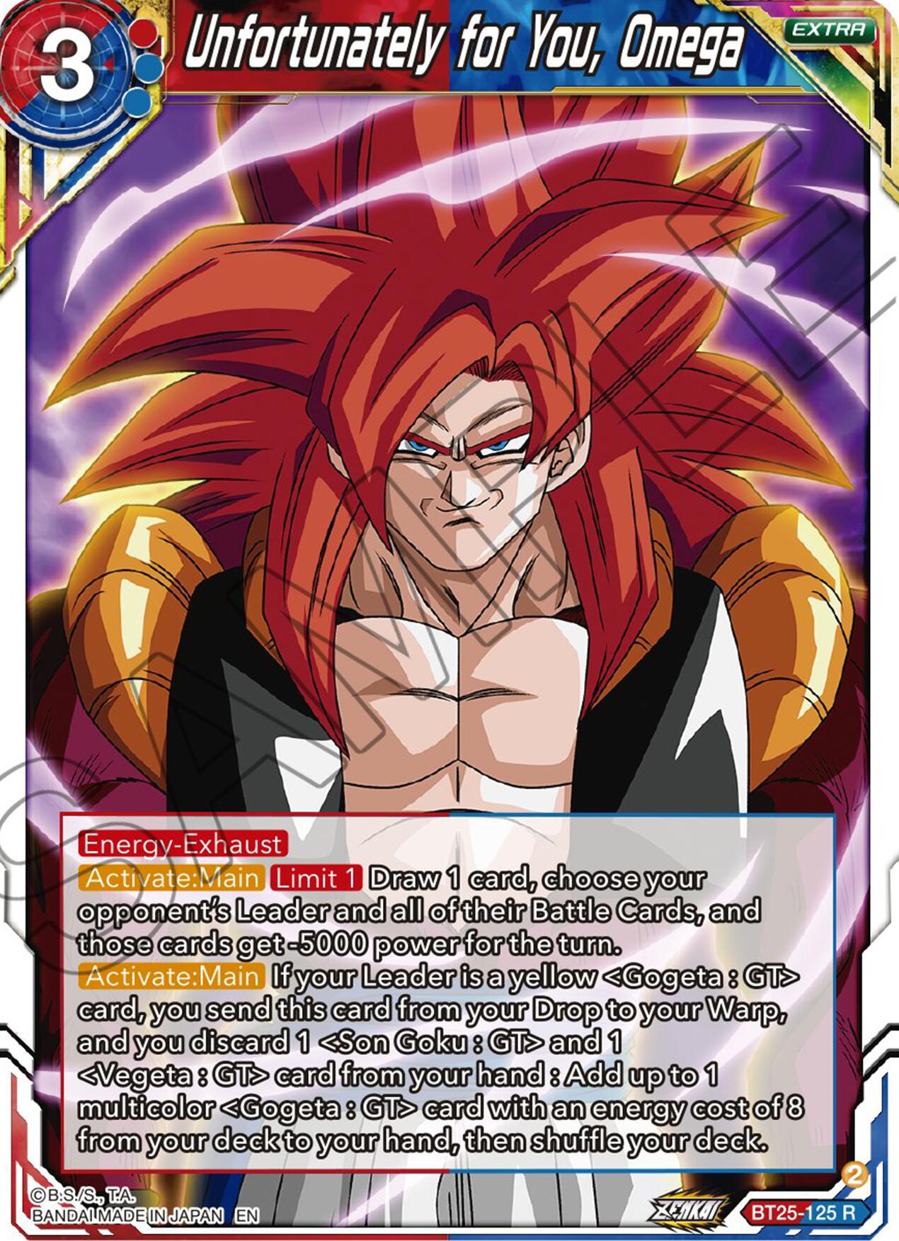 Unfortunately for You, Omega (BT25-125) [Legend of the Dragon Balls] | Mindsight Gaming