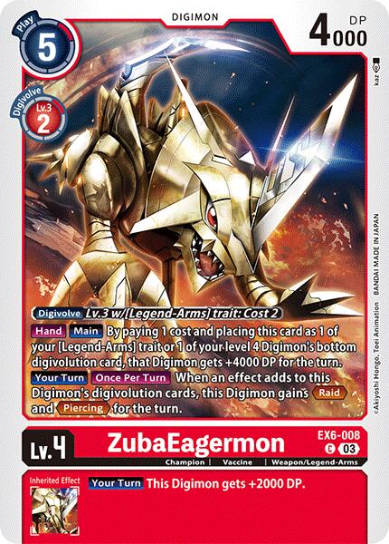 ZubaEagermon [EX6-008] [Infernal Ascension] | Mindsight Gaming