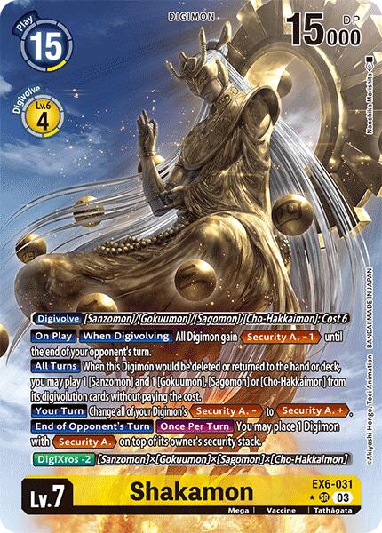 Shakamon [EX6-031] (Alternate Art) [Infernal Ascension] | Mindsight Gaming