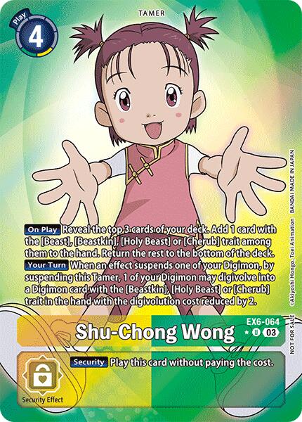 Shu-Chong Wong [EX6-064] (Box Promotion Pack: Infernal Ascension) [Infernal Ascension] | Mindsight Gaming