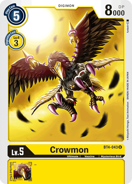 Crowmon [BT4-043] [Great Legend] | Mindsight Gaming