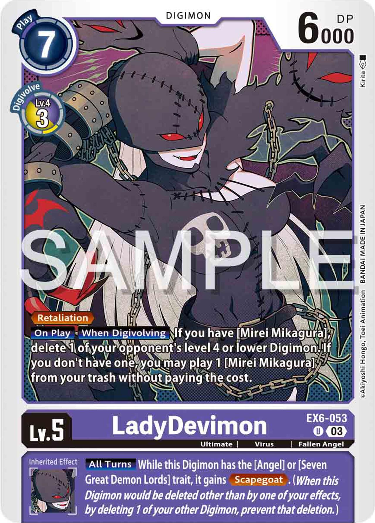 LadyDevimon [EX6-053] [Infernal Ascension] | Mindsight Gaming