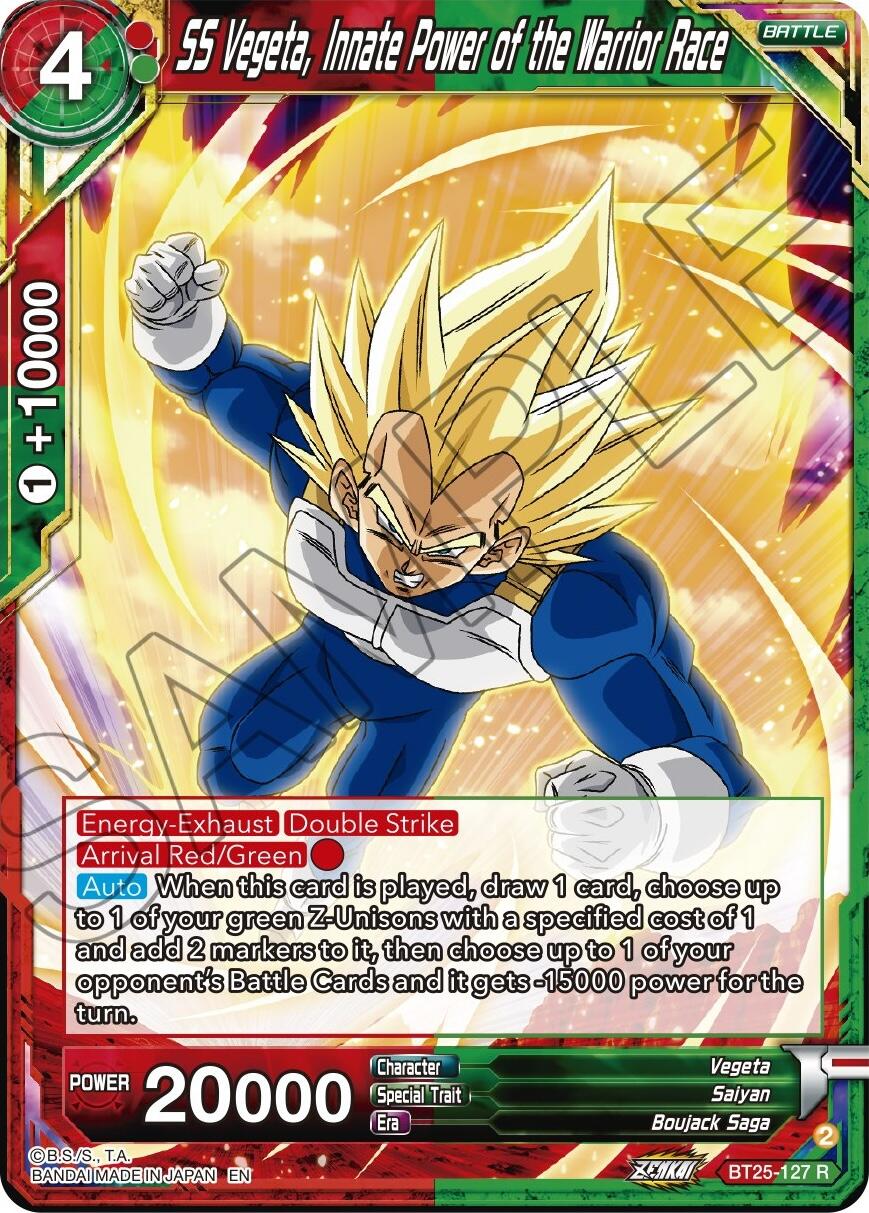 SS Vegeta, Innate Power of the Warrior Race (BT25-127) [Legend of the Dragon Balls] | Mindsight Gaming