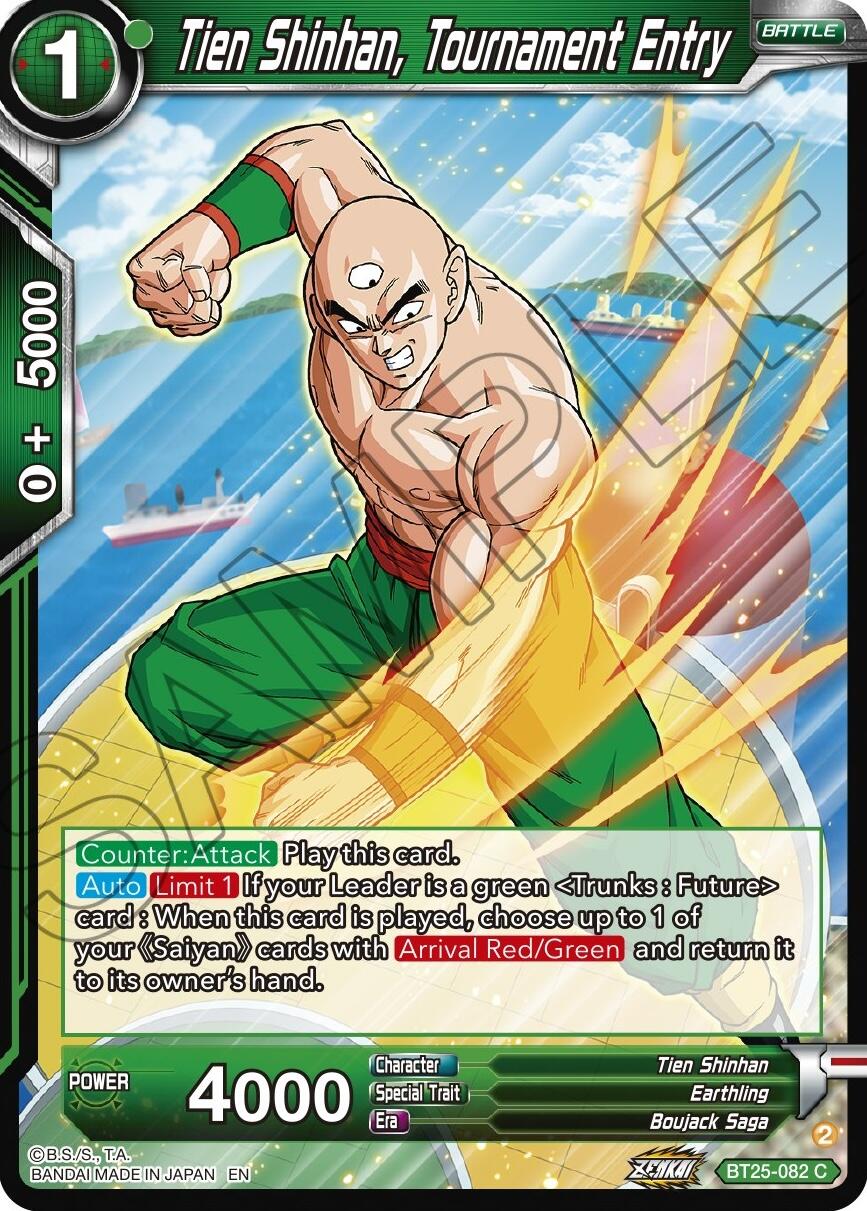 Tien Shinhan, Tournament Entry (BT25-082) [Legend of the Dragon Balls] | Mindsight Gaming