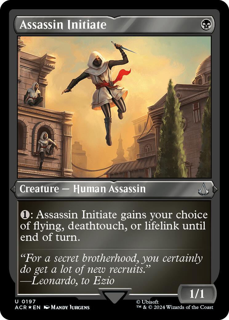 Assassin Initiate (Foil Etched) [Assassin's Creed] | Mindsight Gaming