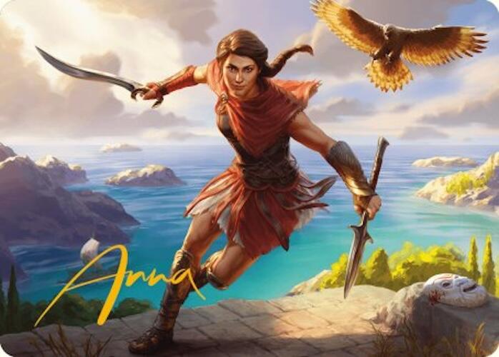 Kassandra, Eagle Bearer Art Card (Gold-Stamped Signature) [Assassin's Creed Art Series] | Mindsight Gaming