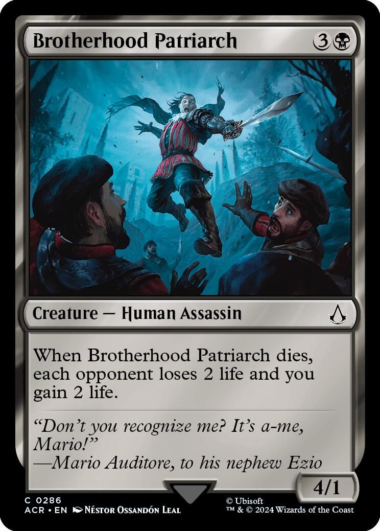 Brotherhood Patriarch [Assassin's Creed] | Mindsight Gaming