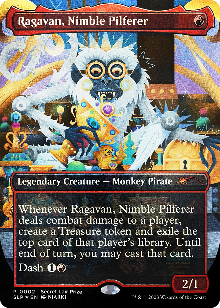 Ragavan, Nimble Pilferer (Borderless) [Secret Lair Showdown] | Mindsight Gaming