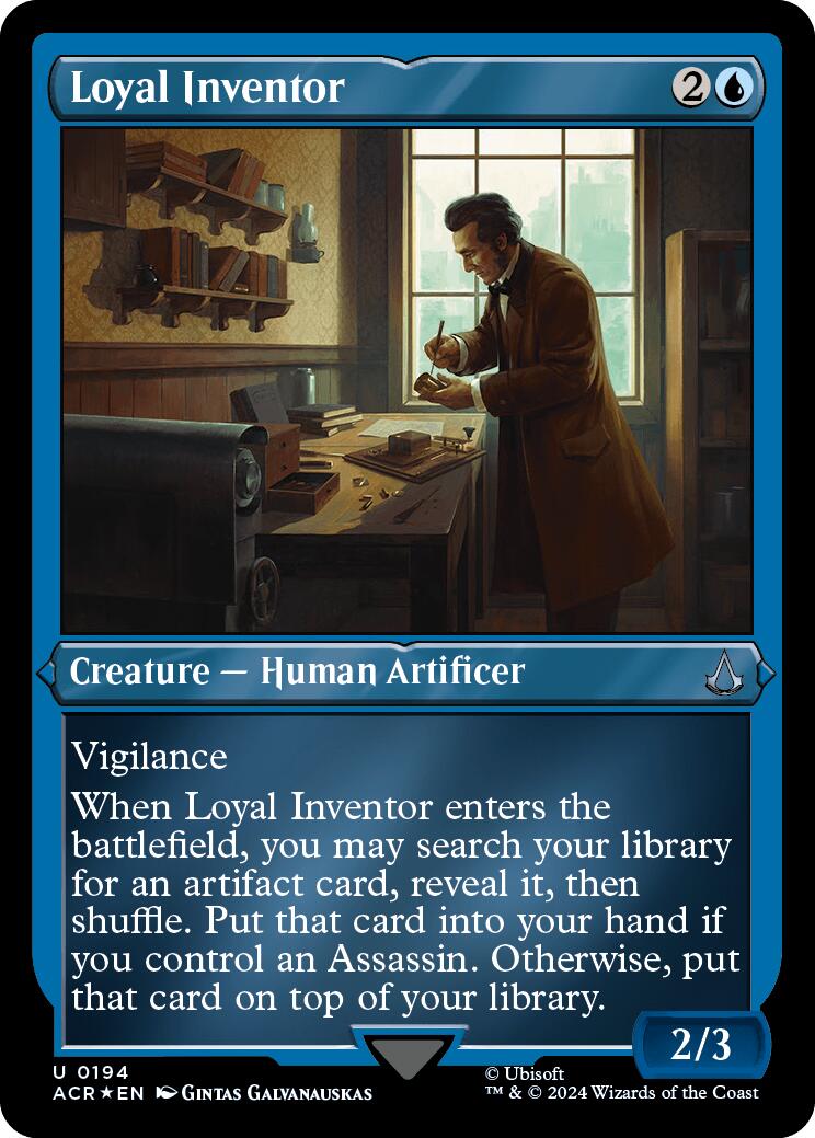 Loyal Inventor (Foil Etched) [Assassin's Creed] | Mindsight Gaming