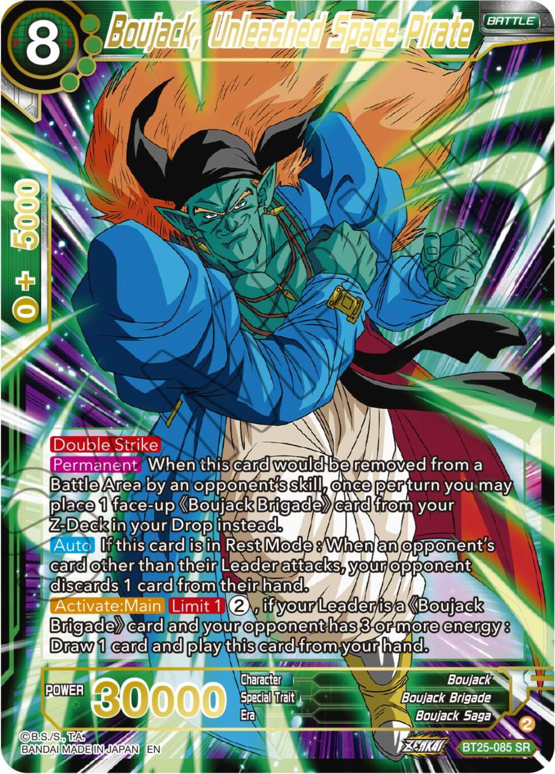 Boujack, Unleashed Space Pirate (BT25-085) [Legend of the Dragon Balls] | Mindsight Gaming