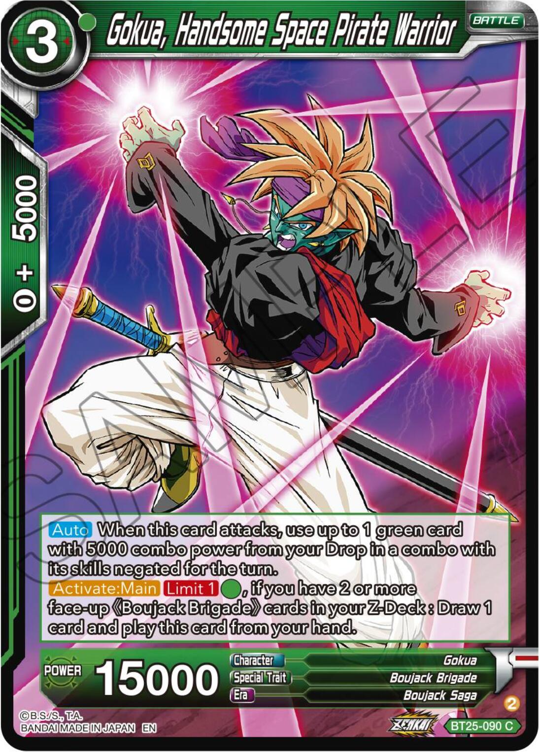 Gokua, Handsome Space Pirate Warrior (BT25-090) [Legend of the Dragon Balls] | Mindsight Gaming