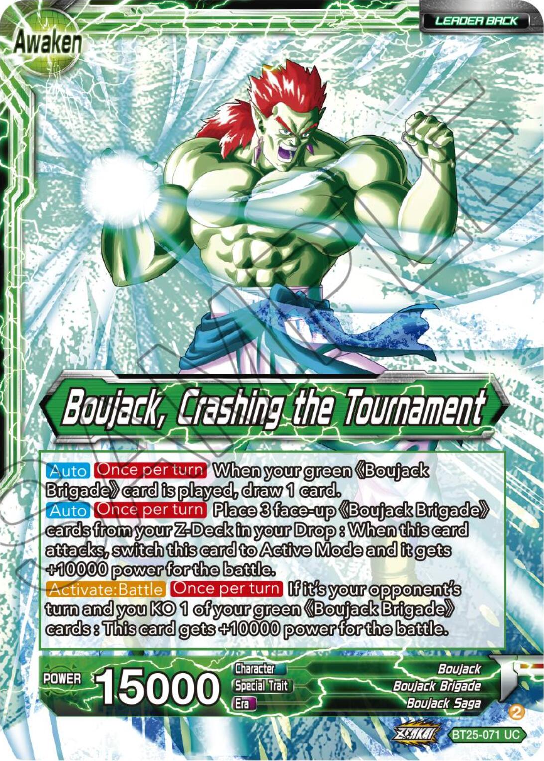 Boujack Brigade // Boujack, Crashing the Tournament (BT25-071) [Legend of the Dragon Balls] | Mindsight Gaming