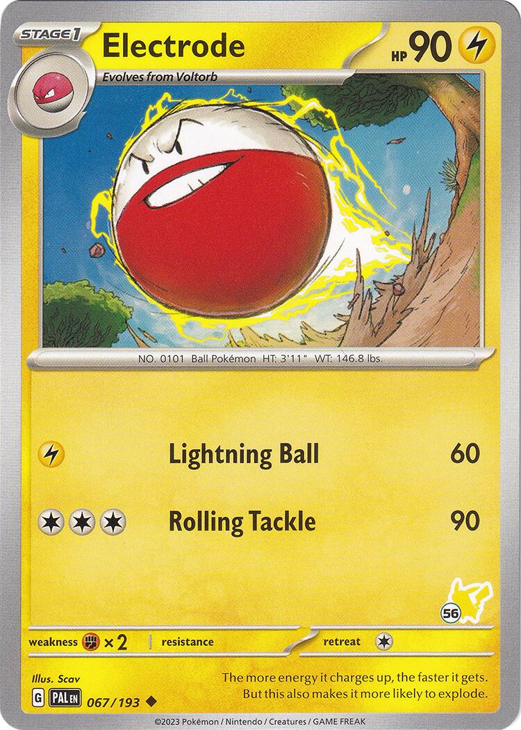 Electrode (067/193) (Pikachu Stamp #56) [Battle Academy 2024] | Mindsight Gaming