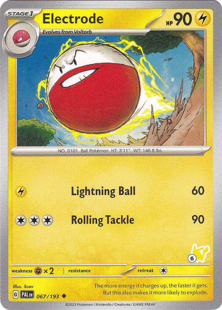 Electrode (067/193) (Pikachu Stamp #6) [Battle Academy 2024] | Mindsight Gaming