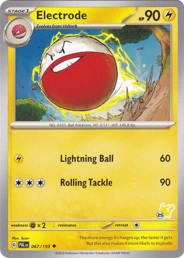 Electrode (067/193) (Pikachu Stamp #25) [Battle Academy 2024] | Mindsight Gaming