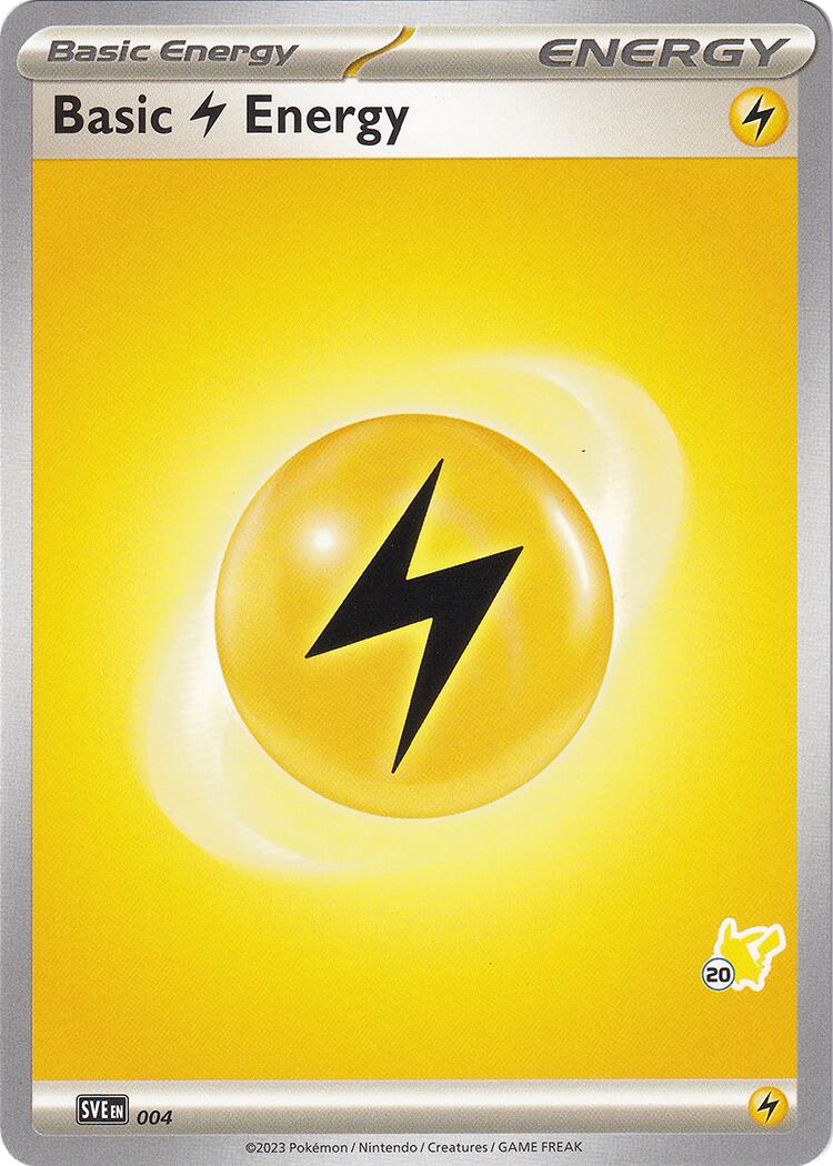 Basic Lightning Energy (004) (Pikachu Stamp #20) [Battle Academy 2024] | Mindsight Gaming