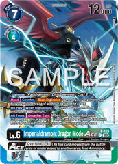 Imperialdramon: Dragon Mode ACE [P-109] (Digimon Adventure 02: The Beginning Set) [Promotional Cards] | Mindsight Gaming