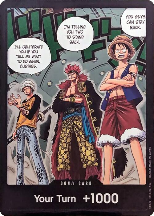 DON!! Card (Trafalgar Law, Eustass Kid and Monkey.D.Luffy) (Double Pack Set Vol. 4) [500 Years in the Future] | Mindsight Gaming