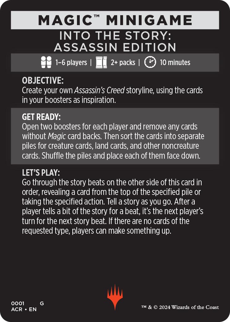 Into The Story: Assassin Edition (Magic Minigame) [Assassin's Creed Minigame] | Mindsight Gaming