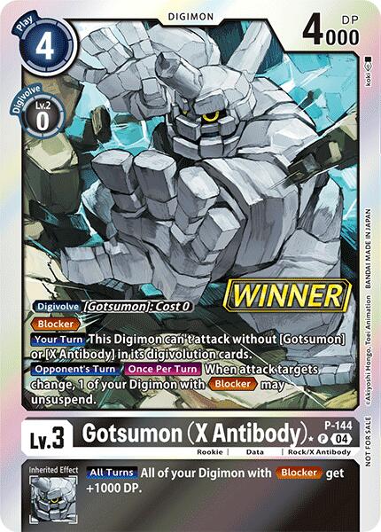 Gotsumon (X Antibody) [P-144] (Store Tournament 2024 Jul. – Sep. Winner Pack) [Promotional Cards] | Mindsight Gaming