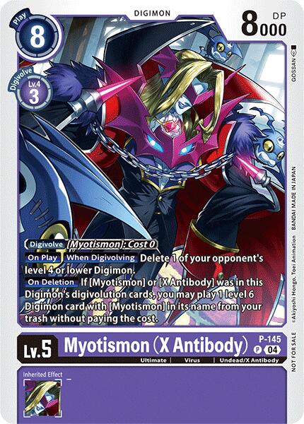 Myotismon (X Antibody) [P-145] (Store Tournament 2024 Jul. – Sep. Participation Pack) [Promotional Cards] | Mindsight Gaming