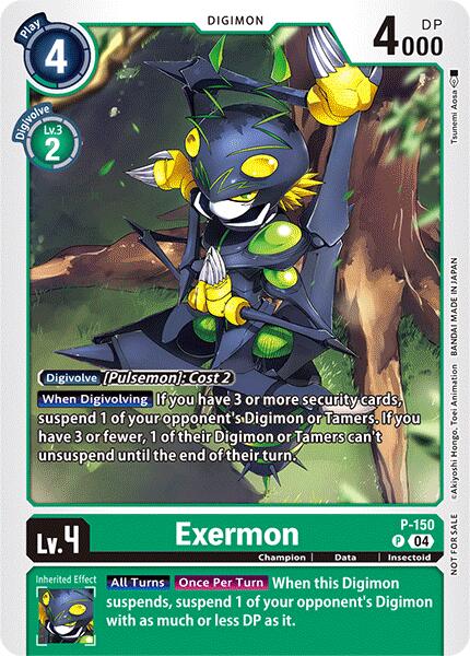 Exermon [P-150] (Store Tournament 2024 Jul. – Sep. Participation Pack) [Promotional Cards] | Mindsight Gaming