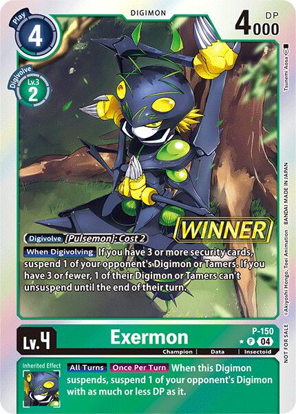 Exermon [P-150] (Store Tournament 2024 Jul. – Sep. Winner Pack) [Promotional Cards] | Mindsight Gaming