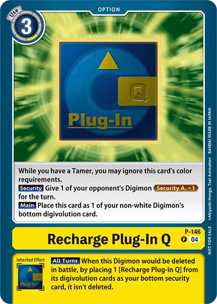 Recharge Plug-In Q [P-146] (Store Tournament 2024 Jul. – Sep. Participation Pack) [Promotional Cards] | Mindsight Gaming