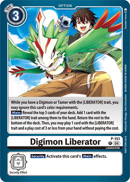 Digimon Liberator [P-151] (Store Tournament 2024 Jul. – Sep. Participation Pack) [Promotional Cards] | Mindsight Gaming