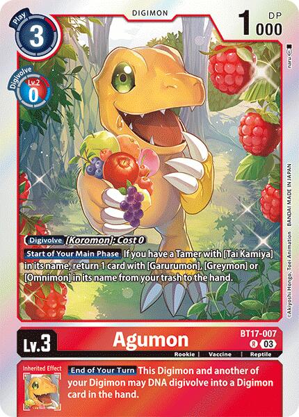 Agumon [BT17-007] [Secret Crisis] | Mindsight Gaming