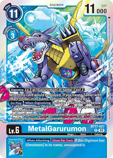 MetalGarurumon [BT17-027] [Secret Crisis] | Mindsight Gaming