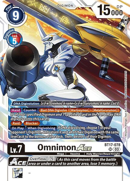 Omnimon ACE [BT17-078] [Secret Crisis] | Mindsight Gaming