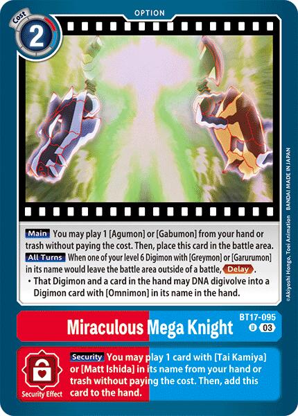 Miraculous Mega Knight [BT17-095] [Secret Crisis] | Mindsight Gaming