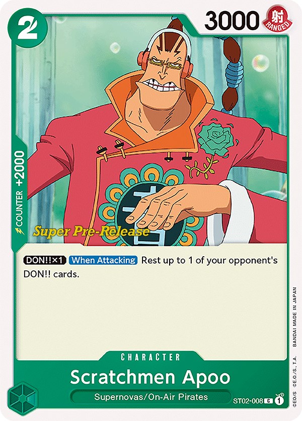 Scratchmen Apoo [Super Pre-Release Starter Deck: Worst Generation] | Mindsight Gaming