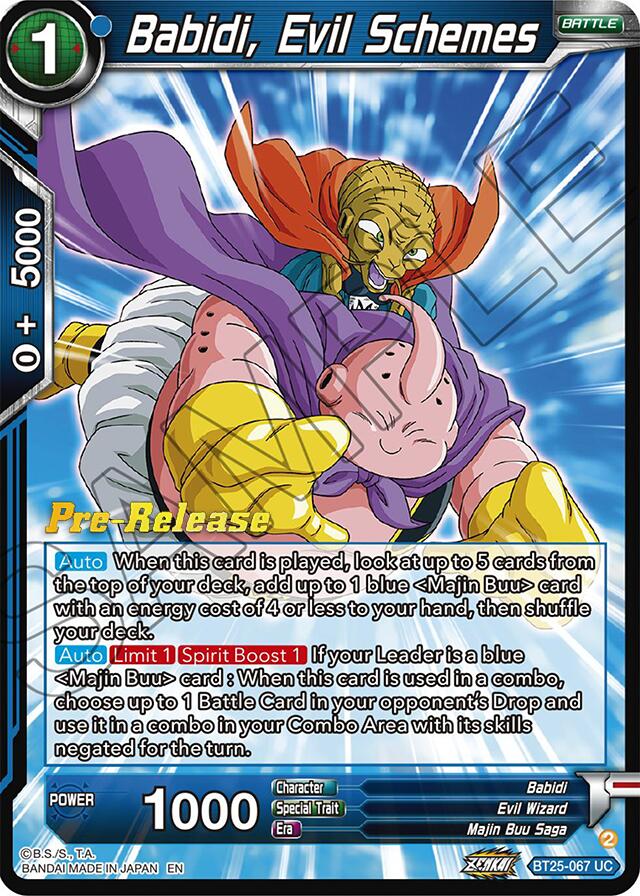 Babidi, Evil Schemes (BT25-067) [Legend of the Dragon Balls Prerelease Promos] | Mindsight Gaming