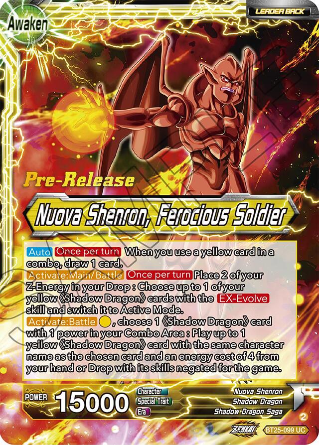 Four-Star Ball // Nuova Shenron, Ferocious Solider (BT25-099) [Legend of the Dragon Balls Prerelease Promos] | Mindsight Gaming