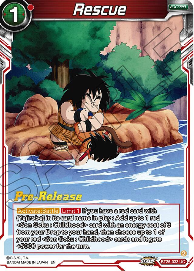 Rescue (BT25-033) [Legend of the Dragon Balls Prerelease Promos] | Mindsight Gaming