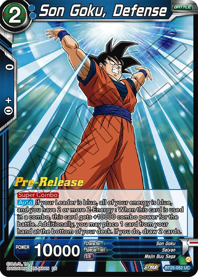 Son Goku, Defense (BT25-052) [Legend of the Dragon Balls Prerelease Promos] | Mindsight Gaming