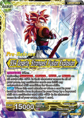 SS4 Son Goku & SS4 Vegeta // SS4 Gogeta, Strongest Fusion Explosion (BT25-098) [Legend of the Dragon Balls Prerelease Promos] | Mindsight Gaming