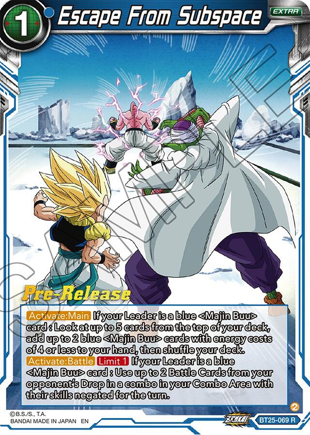 Escape From Subspace (BT25-069) [Legend of the Dragon Balls Prerelease Promos] | Mindsight Gaming