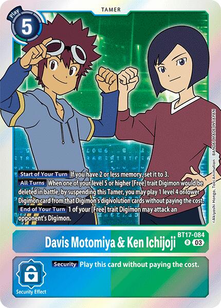 Davis Motomiya & Ken Ichijoji [BT17-084] [Secret Crisis] | Mindsight Gaming