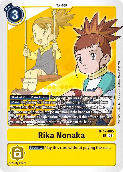 Rika Nonaka [BT17-085] [Secret Crisis] | Mindsight Gaming