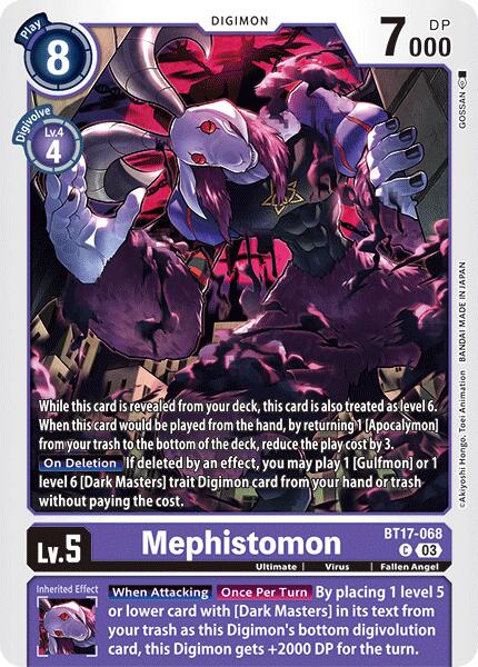 Mephistomon [BT17-068] [Secret Crisis] | Mindsight Gaming