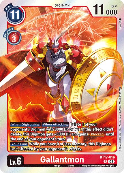 Gallantmon [BT17-016] [Secret Crisis] | Mindsight Gaming