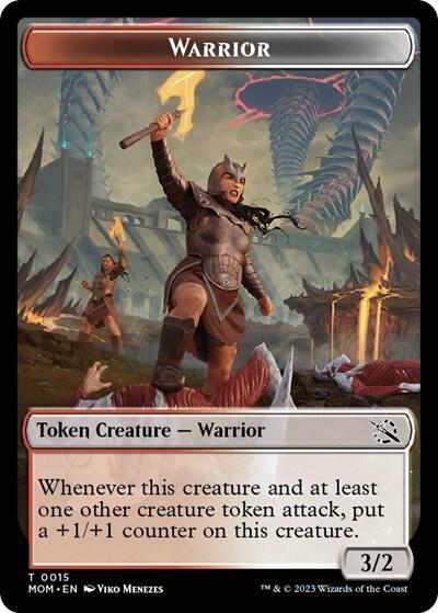 Warrior // Phyrexian Hydra (0012) Double-Sided Token [March of the Machine Tokens] | Mindsight Gaming