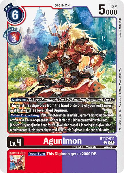 Agunimon [BT17-011] [Secret Crisis] | Mindsight Gaming