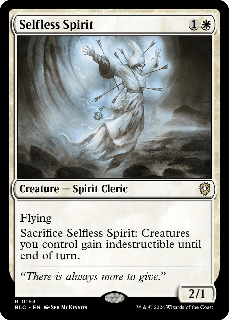 Selfless Spirit [Bloomburrow Commander] | Mindsight Gaming