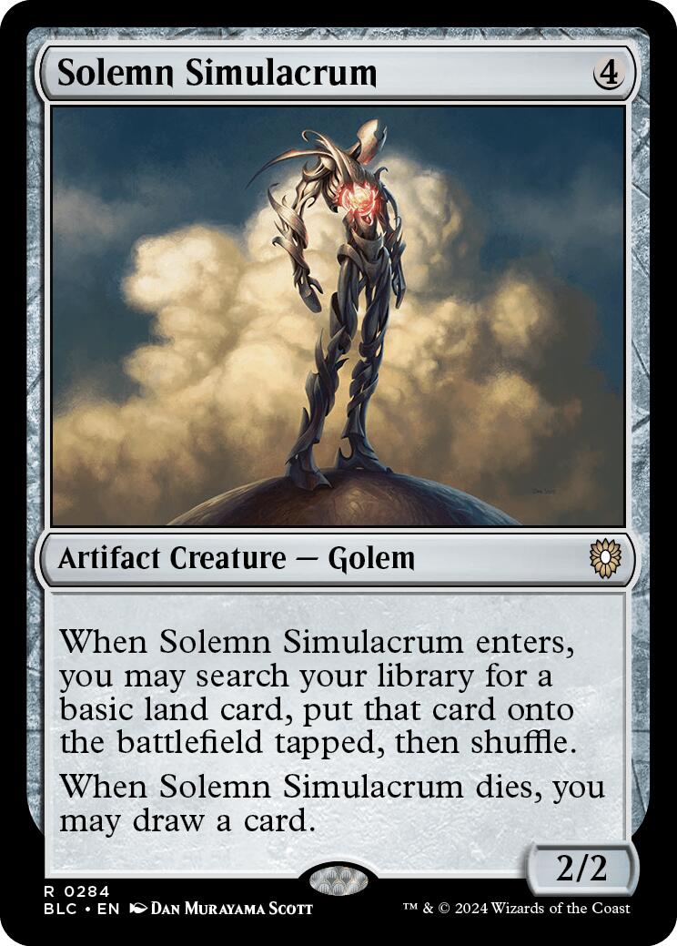 Solemn Simulacrum [Bloomburrow Commander] | Mindsight Gaming